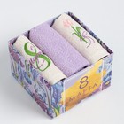 Набор полотенец «8 Марта» 30×30 см-3 шт., 100% хлопок 340 г/м² - Фото 6