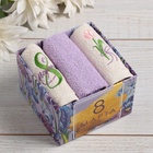 Набор полотенец «8 Марта» 30×30 см-3 шт., 100% хлопок 340 г/м² - Фото 8