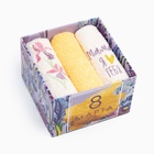 Набор полотенец «Мама» 30×30 см-3 шт., 100% хлопок 340 г/м² - Фото 9