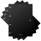 Тетрадь на кольцах ErichKrause Accent А4, 80 листов, в клетку, пластиковая обложка, на кнопке, 100% белизна, блок офсет, МИКС - Фото 1