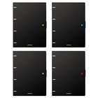 Тетрадь на кольцах ErichKrause Accent А4, 80 листов, в клетку, пластиковая обложка, на кнопке, 100% белизна, блок офсет, МИКС - Фото 2