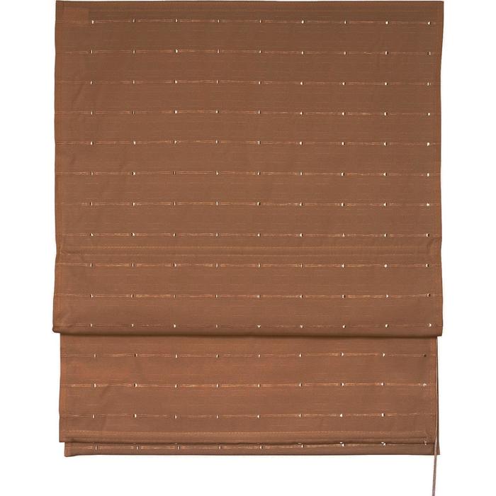 Римская штора «Терра», размер 60х160 см, цвет коричневый