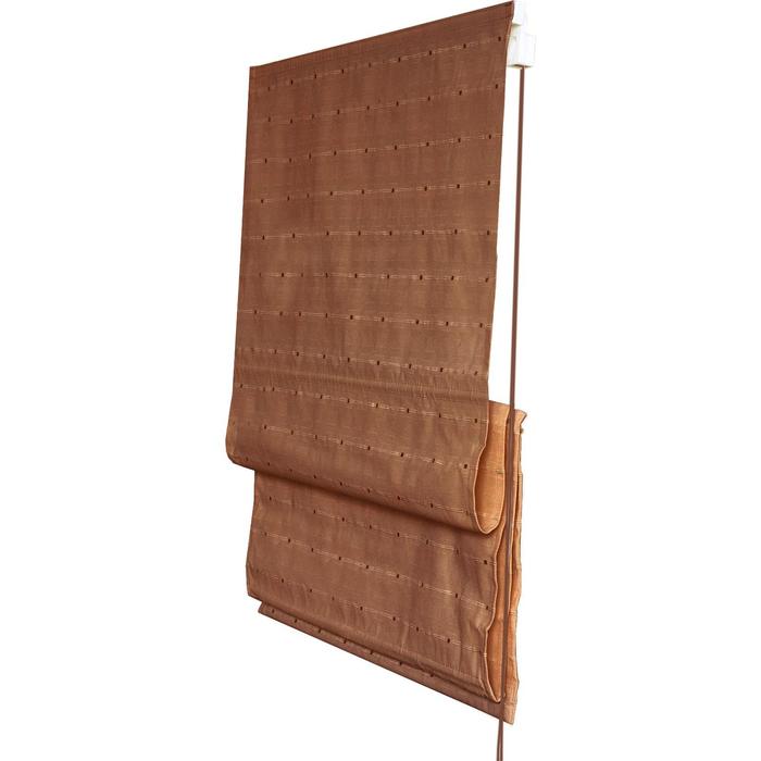 Римская штора «Терра», размер 80х160 см, цвет коричневый - фото 1908632243