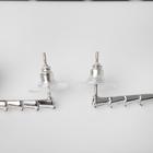 Серьги с жемчугом «Искорки» бусина, цвет белый в серебре - фото 25617214