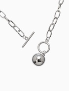 Кулон «Цепь» шар, медальон, цвет серебро, 58 см - Фото 4