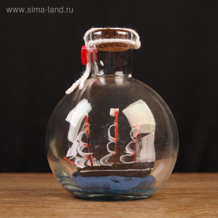 Корабль сувенирный "Только вперёд", в бутылке, вертикальн. 11*8см - Фото 1