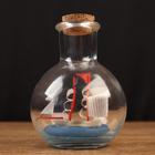 Корабль сувенирный "Пилигрим" в бутылке, вертикальн. 9*7см - фото 295061282