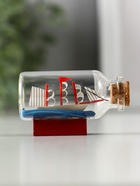 Корабль в бутылке «Тимур», фигурка, 6×2.5×3.5 см - Фото 3