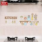 Наклейка на кафельную плитку "Кухня с лампочками " 30х90 см - фото 9136008
