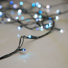 Гирлянда "Нить" 3.5 м, 50 ламп, 220V, 8 режимов, нить тёмная, свечение синее - Фото 2