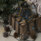 Гирлянда "Нить" 3.5 м, 50 ламп, 220V, 8 режимов, нить тёмная, свечение синее - Фото 4