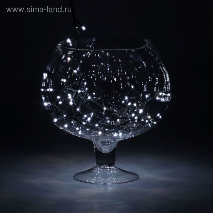 НИТЬ, 4.5 м, Н.Т. 100 ламп, 220V, контр. 8 режимов, БЕЛЫЙ - Фото 1