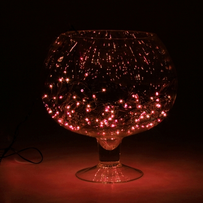 НИТЬ, 5.5 м, Н.Т. 140 ламп, 220V, контр. 8 режимов, КРАСНЫЙ