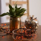 Гирлянда "Нить" 7 м , IP20, тёмная нить, 180 ламп, свечение жёлтое, 8 режимов, 220 В - Фото 3