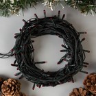 Гирлянда "Нить" 7 м , IP20, тёмная нить, 180 ламп, свечение красное, 8 режимов, 220 В - Фото 2