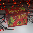 Гирлянда "Нить" 7 м , IP20, тёмная нить, 180 ламп, свечение красное, 8 режимов, 220 В - Фото 5