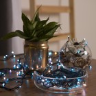 Гирлянда «Нить» 7 м, IP20, тёмная нить, 180 ламп, свечение синее, 8 режимов, 220 В - Фото 3