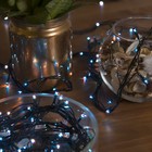 Гирлянда «Нить» 7 м, IP20, тёмная нить, 180 ламп, свечение синее, 8 режимов, 220 В - Фото 4