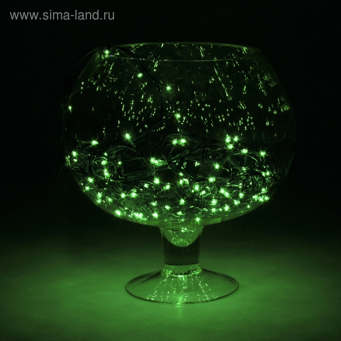 НИТЬ, 9 м, Н.Т. 240 ламп, 220V, контр. 8 режимов, ЗЕЛЕНЫЙ - Фото 1