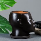 Декоративный горшок «Голова» коричневый, 1.3 л, 16×14×15 см - Фото 8