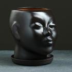 Декоративный горшок «Голова» коричневый, 1.3 л, 16×14×15 см - Фото 10