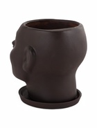 Декоративный горшок «Голова» коричневый, 1.3 л, 16×14×15 см - Фото 10