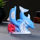 Фигура "Дельфины парные с цветком" 120 5х14х14см - Фото 1