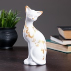 Фигура керамика «Кошка ушастая», 7×8×20 см, белая - Фото 2