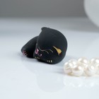 Фигура "Котик спящий" черный 8х3х4см - Фото 2