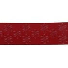 Ремень жен 05-05-03-01, 3,0*105 см, матовый цветы, черн пряжка, красный - Фото 2