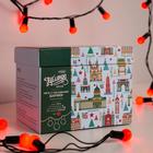 Гирлянда "Нить" 10 м с насадками "Шарики 1.5 см", IP44, тёмная нить, 100 LED, свечение красное, 8 режимов, 220 В - Фото 4