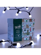 Гирлянда «Нить» 10 м с насадками «Шарики 1.5 см», IP44, тёмная нить, 100 LED, свечение белое, 8 режимов, 220 В 671565 - фото 319933976