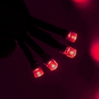 Гирлянда "Бахрома" 1.2 х 0.6 м, LED-60-220V, 8 режимов, нить тёмная, свечение красное - Фото 4