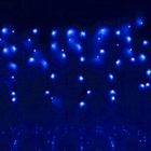 БАХРОМА, Ш:2 м, В:0.6 м, Н.Ч. LED-100-240V, контр. 8 режимов, СИНИЙ - Фото 1