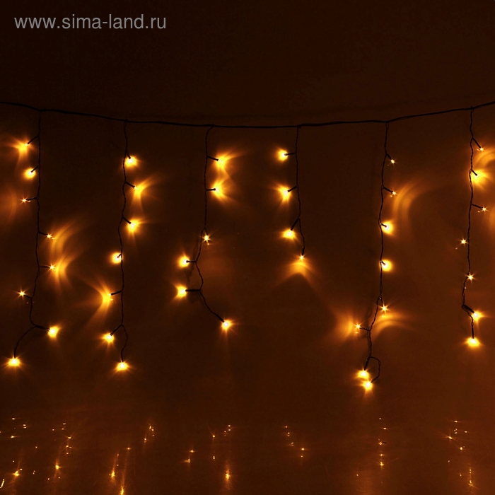 БАХРОМА, Ш:3.2 м, В:0.9 м, Н.Ч. LED-100-240V, контр. 8 режимов, БЕЛЫЙ - Фото 1