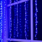 ВОДОПАД, Ш:1.5 м, В:1 м, Н.С. LED-300-220V, контр. 8 режимов, СИНИЙ - Фото 3