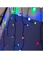 Гирлянда «Бахрома» 4 × 0.6 м, IP44, тёмная нить, 180 LED, свечение мульти, 8 режимов, 220 В - Фото 9