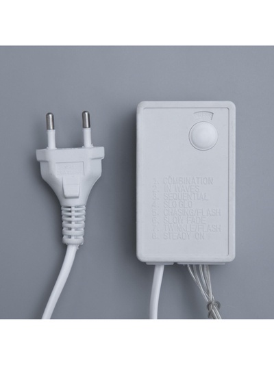 Гирлянда «Водопад» 2×1.5 м, IP44, прозрачная нить, 400 LED, свечение мульти, 8 режимов, 220 В