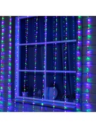 Гирлянда «Водопад» 2 × 3 м, IP44, прозрачная нить, 800 LED, свечение мульти, 8 режимов, 220 В 671676 - фото 319916401