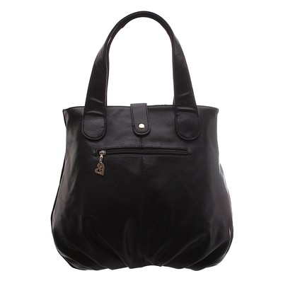 Сумка женская L-12626 черн/синий, нат замша/пресс кожа,1отд с перегор.нар каман, замок УЦЕНКА