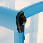 Комод для игрушек на колёсиках, 3 выдвижных ящика с аппликацией, цвет голубой - Фото 3