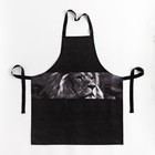 Фартук кухонный мужской «Доляна. Самый лучший мужчина», 70×60 см, 100% хлопок, 160 г/м², чёрный - Фото 6