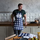 Кухонный набор Best man, 3 предмета: фартук 70х60 см, прихватка 20х20 см, полотенце 35х60см - Фото 10