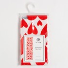 Дорожка на стол Этель Red hearts 30×70см, 100% хлопок, саржа 190 г/м², белая/красная - Фото 7