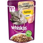 Влажный корм Whiskas Мясная коллекция для кошек, курица в соусе, 85 г - Фото 1