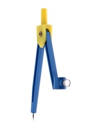 Циркуль пластиковый Calligrata, 110 мм, с карандашом, универсальный держатель «козья ножка», в ПВХ, МИКС - Фото 2