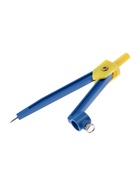 Циркуль пластиковый Calligrata, 110 мм, с карандашом, универсальный держатель «козья ножка», в ПВХ, МИКС  (артикул 672268)  большой выбор товаров оптом и в розницу по низким ценам с доставкой