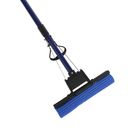 Швабра для мытья пола с роликовым отжимом Доляна, насадка ПВА 27×6 см, телескопическая ручка 78-110 см - Фото 5