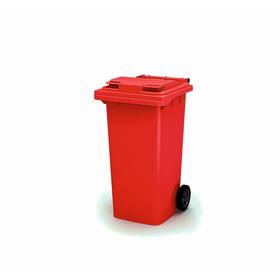 Передвижной мусорный контейнер 240л., МКА-240, 106,9х72,1х58,2см, красный