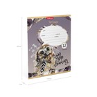Тетрадь 12 листов в клетку ErichKrause "Dream Owl", обложка мелованный картон, блок офсет - Фото 3